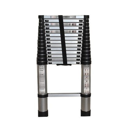 LABLT 14.5 Feet Aluminum Extension Ladder Telescopic Step Ladder Flexible
