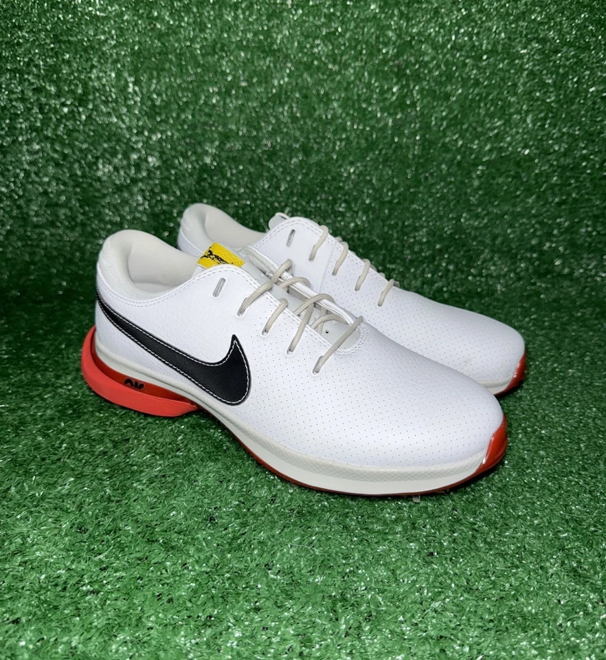 Tênis de golfe Nike masculino Air Zoom Victory Tour 3 branco vermelho preto tamanho 7 EUA (NOVO) - Imagem 2 de 4