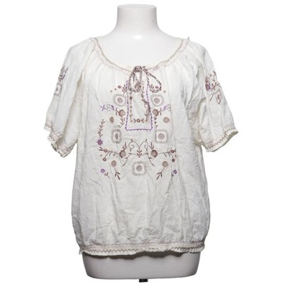 Rue21, Top, Größe: XL, Weiß/Lila, Baumwolle, Blumen, Damen #fEW