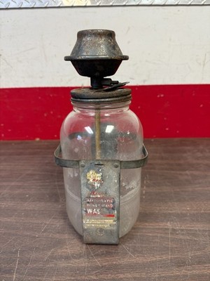 VINTAGE 1950s CHEVY GM MOPAR FORD WINDSHIELD WASHER GLASS JAR PUMP RAT ROD 226