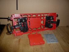 Playmobil Eisenbahn. Rahmen/Chassis mit 4x schwarzen Puffern, Fahrgewicht, R&auml;der