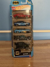 Hot Wheels Batman 5-Pack 1:64 Diecast Cars Set, Multicolor, Unopened Box