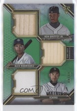 2021 Triple Threads Relic Combos Emerald 8/18 Ichiro Suzuki Ken Griffey Jr 0rr2