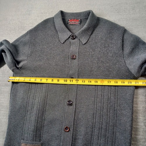 Vintage Puritan Cardigan Sweater Mens XL Gray Wool Blend Button Up Knit Grandpa - Picture 5 of 12