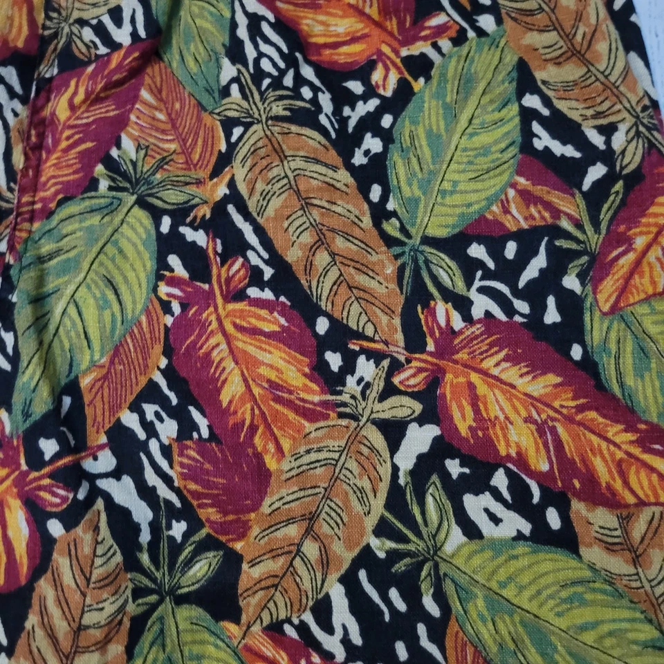 Chico's Talla 0 US S 100% Lino Tropical Pierna Recta Pantalones Cortos Vacaciones Foto 2 de 4