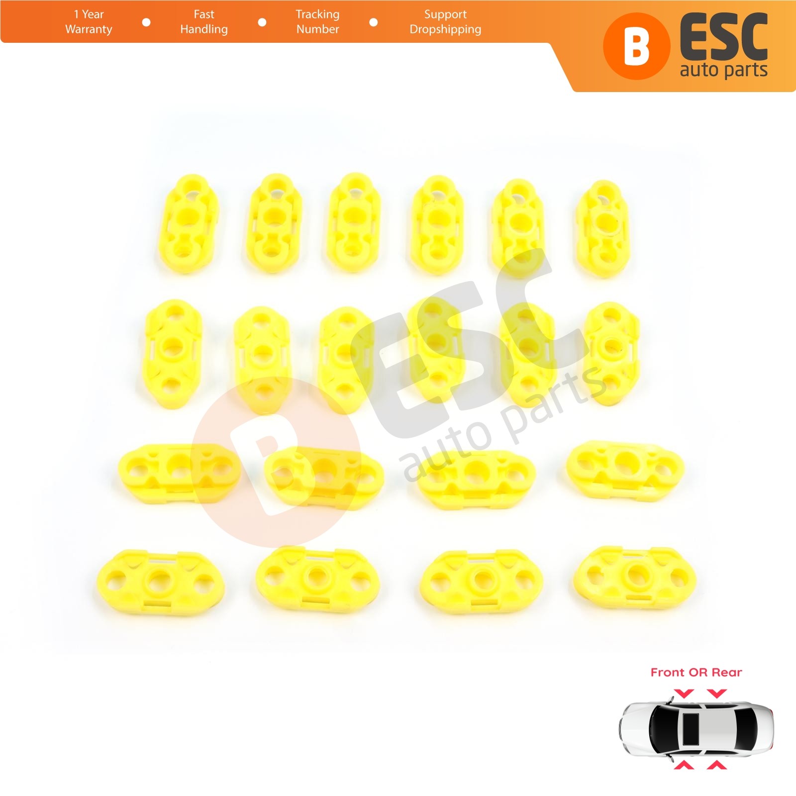 20x Window Regulator Guide Clips for Buick Pontiac Oldsmobile Chevrolet Saab