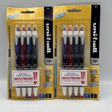 Uni-Ball 207 Retractable Gel Pen Med 0.7mm 4 Color Specially Formulated Ink 2pks