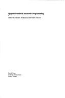 Object-Oriented Concurrent Programming Mario, Yonezawa, Akinori T