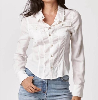Dear John Denim Uma Soft Denim Long Sleeve Shirt Size S