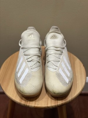 Adidas Unisex Mens 6/Womens 7 Indoor Soccer Turf Shoes Off White With Gum  Sole | eBay