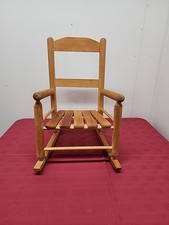 Natural Unfinished Pine Childs Rocking Chair