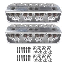 2pcs Aluminum Cylinder Heads For Sbc Chevy 327 350 190cc 64cc 2.021.60-straight
