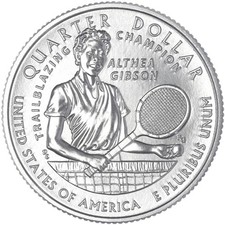 2025 S American Women Quarter Althea Gibson Gem BU CN-Clad Copper See Pics L696