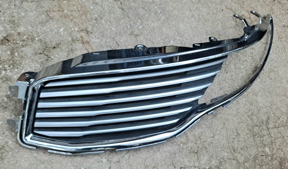 2013-2016 Lincoln MKZ Driver Left Side Front Grille Upper Chrome 2014 2015 - Image 3 of 4