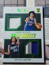 2024-25 Panini NOIR JARED MCCAIN 1/5＝1/1 PATCH Green Silver   76ers RC ROOKIE
