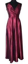 NWT Burgundy Prom Homecoming Bridesmaid Dress | Floor Length Gown | Size S