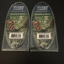 Yankee Candle Balsam & Cedar Fragranced Wax Melts 2.6oz 6-Pk Lot of 2