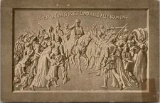 1913 Kaiser Wilhelm II Jubilee Postcard German Military Zeppelin Bavaria