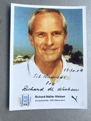 RICHARD MØLLER NIELSEN ( 2014) Europameister 1992 signed Foto 10x14 Autogramm