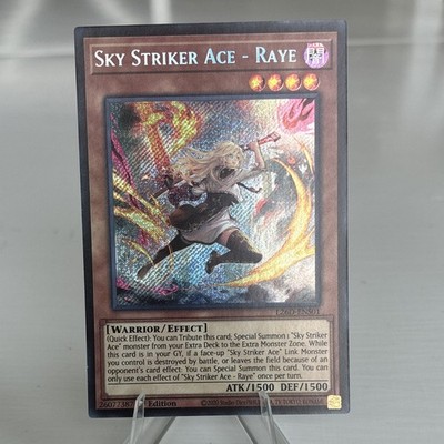 Yu-Gi-Oh! Konami Sky Striker Ace - Raye L2GD-ENS01 Secret Rare Holo 1st Ed