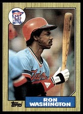 1987 Topps Ron Washington Minnesota Twins #169