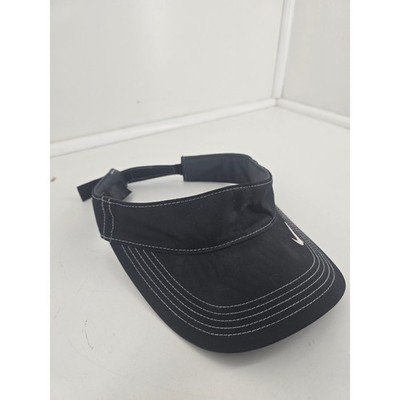 NikeGolf Black Adjustable Strap Visor   Men s/Women s Unisex One Size