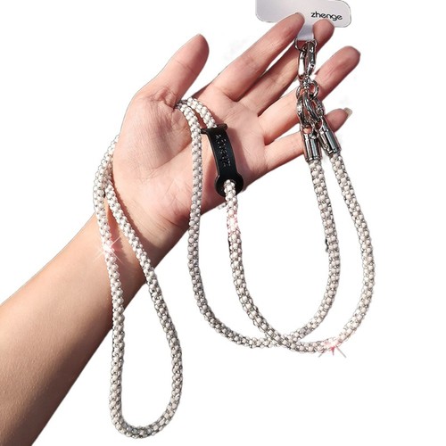 Hanging Cord Glitter Rhinestone Phone Lanyard Women/Lady/Girl - Picture 14 of 17