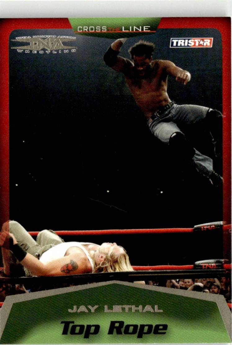 Jay Lethal RC: 2008 TriStar TNA Cross the Line Rookie Card /50 #52