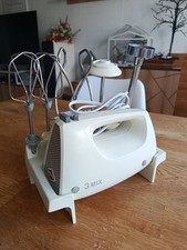 Krups 3 Mix Typ 321 Handrührgerät weiß Rührstäbe Knethaken Vintage Kult Mixer