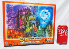 MASTERPIECE "HALLOWEEN TERRORS" 1000 PC GLOW IN DARK JIGSAW PUZZLE 26-3/4" NIB