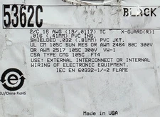 Alpha Wire 5362C 16/2C XtraGuard 1 Shielded High Performance Control Cable /10ft