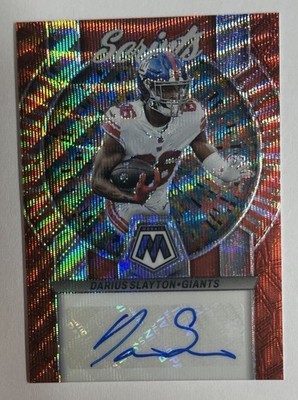 2023 Panini Mosaic Scripts Darius Slayton Auto 07/10