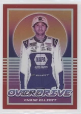 2022 Panini Chronicles Overdrive Red Prizm /99 Chase Elliott #14