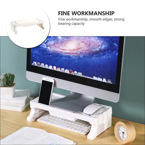 1Pc Monitor Elevated Stand Computer Elevated Shelf Home Desktop Monitor Rack - 第 4/12 張圖片