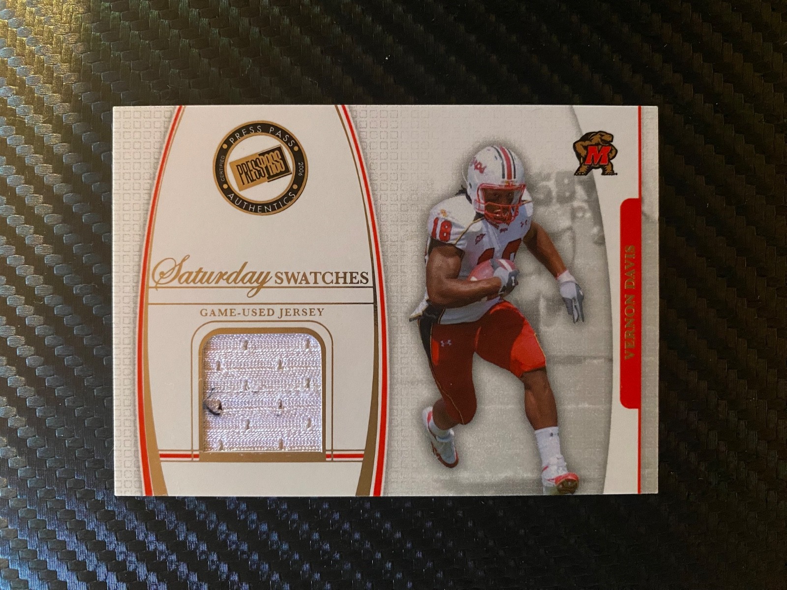 Vernon Davis Press Pass Legends Saturday Swatches #LJCVD Base