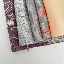 Bundle 246 Mist Vintage Silk Fabric Scraps Japanese Kimono Fabric Bag