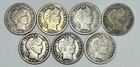 1908 - 1916 Barber 10c Silver Dimes Lot of 7