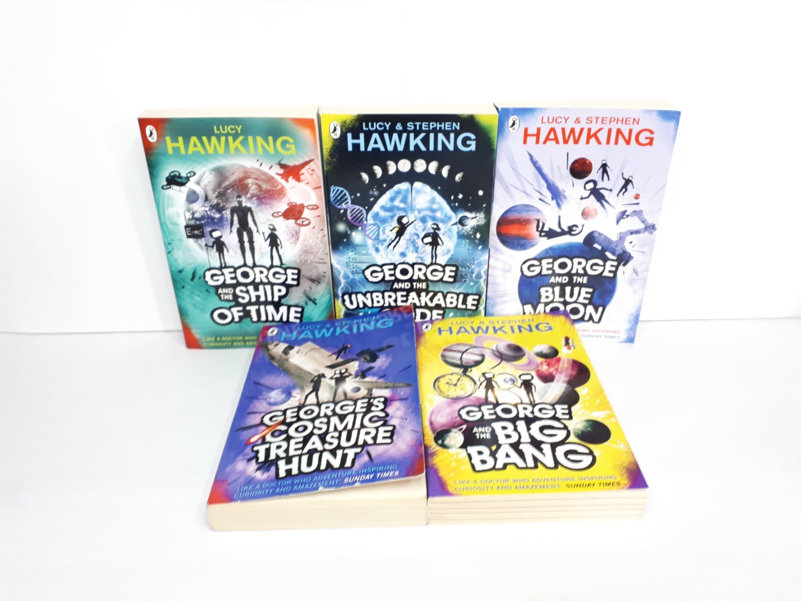 George And The Ship Of Time 5x Book Set By Lucy & Stephen Hawking Paperback VG C