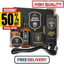 Beard Club Advanced Growth Kit Healthy Full Hair Men Grooms Oil Serum Boosts