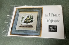 BENT CREEK THE A-FRAME LODGE GLOBE CROSS STITCH KIT  NEW