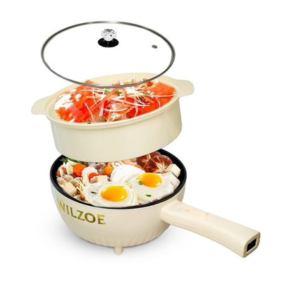 #ad #ad Electric Hot Pot 2.8L 1000W Non Stick Saute Pan with Power AdjustmentBeige $29.99