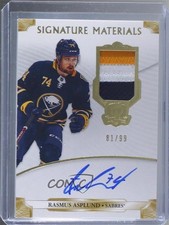 2019-20 The Cup Signature Materials Rookies 81/99 Rasmus Asplund #SP-RA Auto bi1