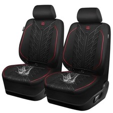 Waterproof Car Seat Covers Front Seats,Neoprene Seat Covers Black  Red-Front