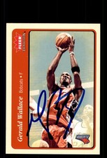Signed Basketball Card Auto Gerald Wallace 2004-05 Fleer Tradition #194 Bobcats