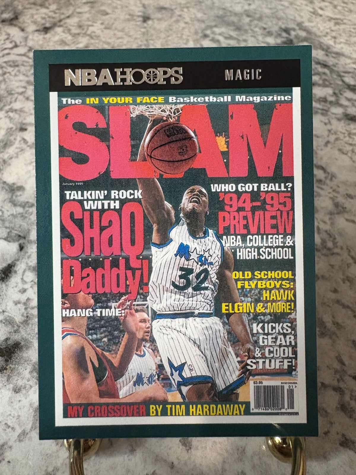 2021-22 Panini NBA Hoops SHAQUILLE O'NEAL "Slam" Magazine Cover Orlando Magic #3