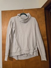 Lululemon On the Double Pullover Heathered White Size 12