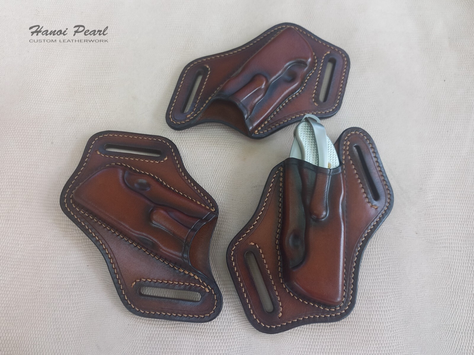 Victorinox Hunter Pro Alox Custom Sheath | Canted Leather Sheath ...