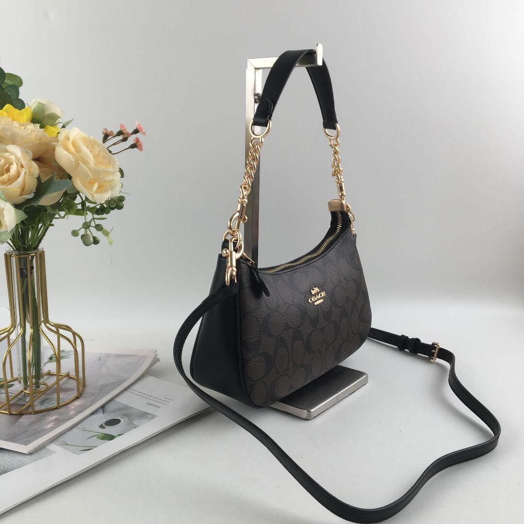 【COACH職人裁断】CA548 パールホワイト 立体構造2WAYショルダー Coach Teri 2Way Shoulder Bag CA548 Signature Canvas White