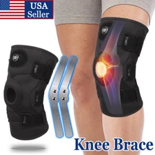 Orthopedic Hinged Knee Brace Patella Support Stabilizer Compression Sleeve Wraps