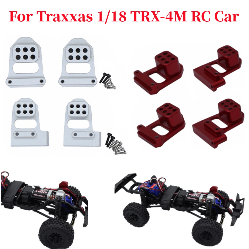 For Traxxas 1 18 TRX 4M RC Crawler Aluminum Alloy Front Rear Shock Mount Parts